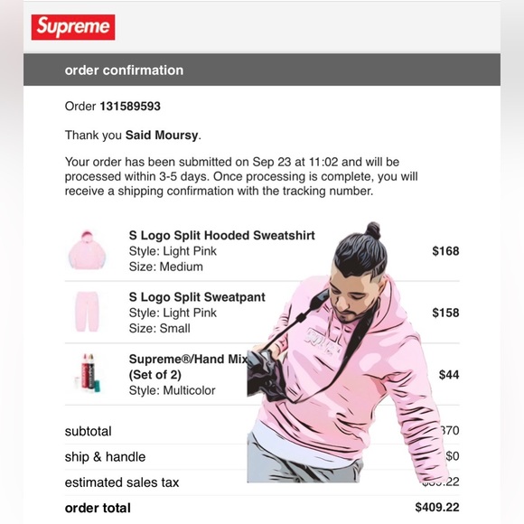 S Logo Split Sweatpant - Picture 11 of 11